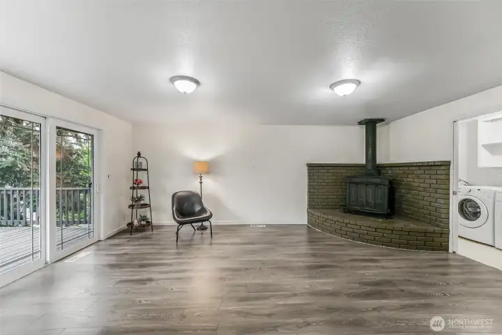 Cozy wood-burning stove