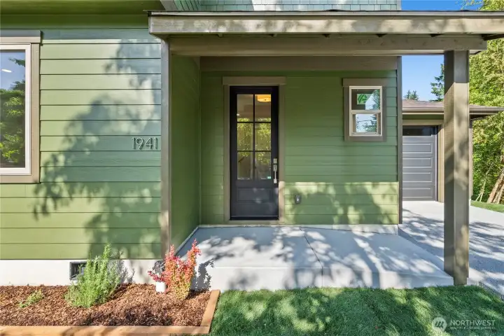 Enter through this gorgeous front door or through the garage door Enter through this gorgeous front door or through the garage door