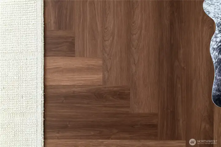 Commercial glue down LVP is beautiful and durable...and there is no carpet anywhere in this home! Hello, easy maintenance! Commercial glue down LVP is beautiful and durable...and there is no carpet anywhere in this home! Hello, easy maintenance!