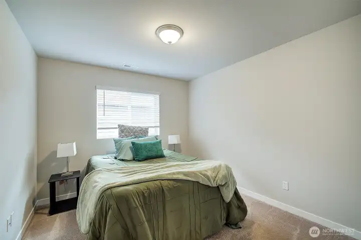 Well proportioned bedrooms offer options for sleeping, working and creating.