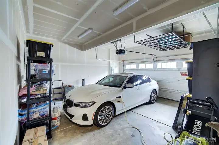 Attached garage completes a home designed for everyday convenience.
