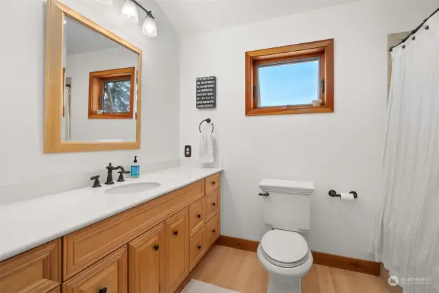 Primary bathroom with jetted tub