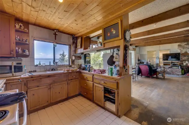 View upon entry into the home from covered porch area.