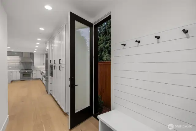 Access the yard through newly added door on the main level.