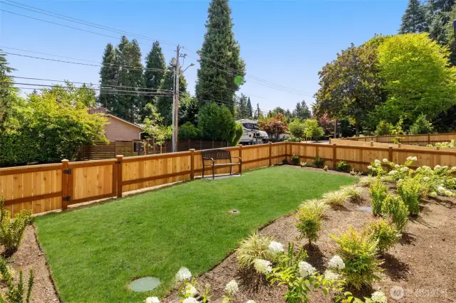 Enjoy the new fenced yard space!