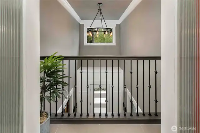 Juliette balcony overlooks Grand Foyer.