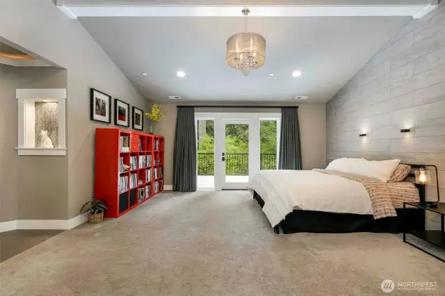Primary suite features private balcony.