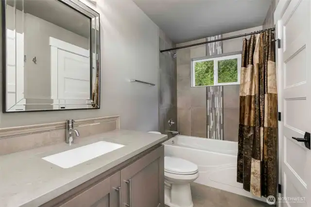 Upper level bathroom.