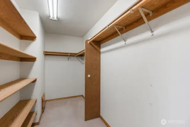 Big walk in closet.