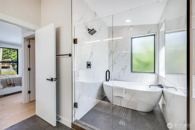 Soaking Tub and Shower