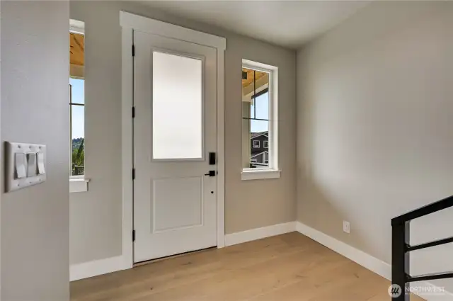 View of entry foyer