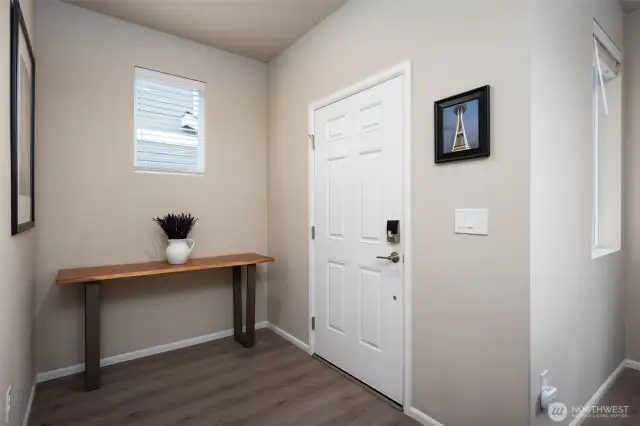 Inviting main floor entrance