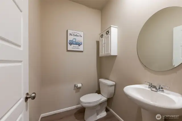 Half bath on main floor