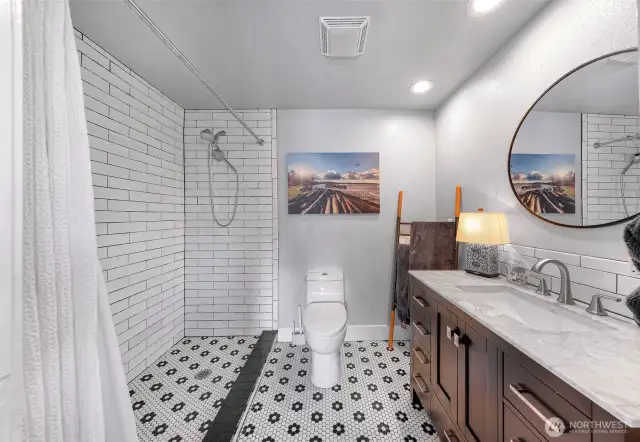 This bathroom is brand new!