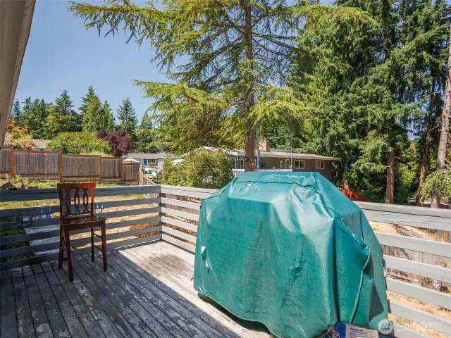 Back deck off main floor