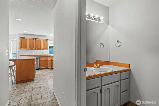 Half Bath off the Kitchen