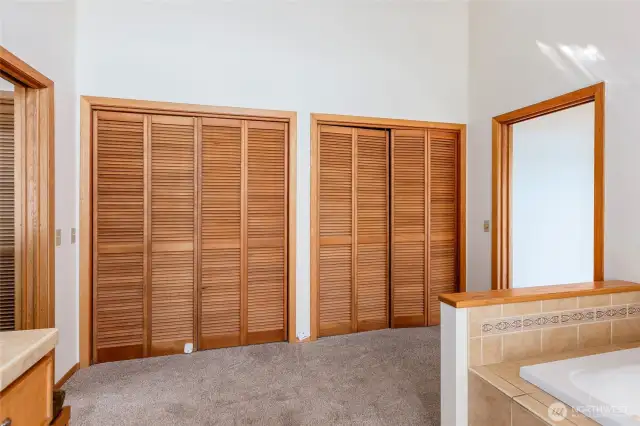 Closets in primary