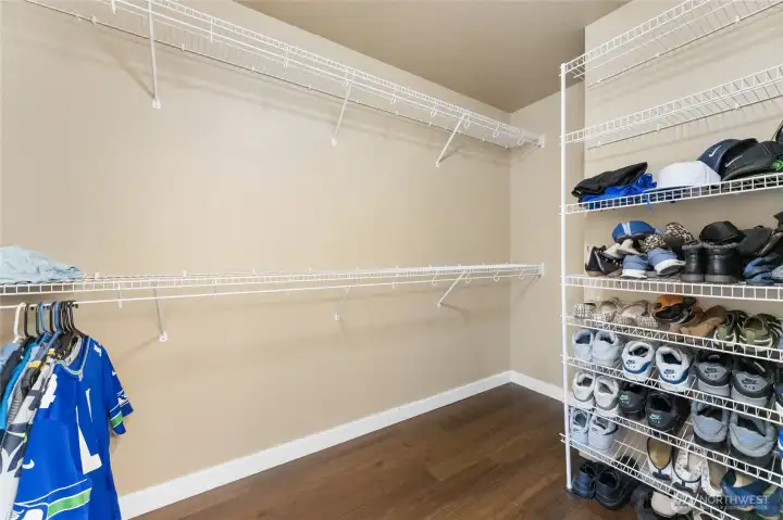 Large walk in closet.