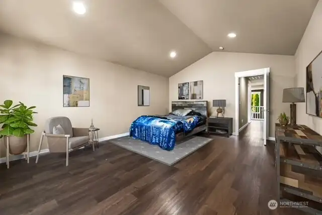 Bonus Room with vaulted ceilings or can be used as another bedroom ( no closet ).