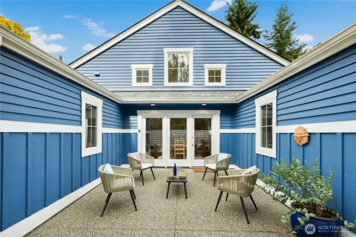 Walk out from the dining room onto your private patio, perfect for BBQs or morning coffee.