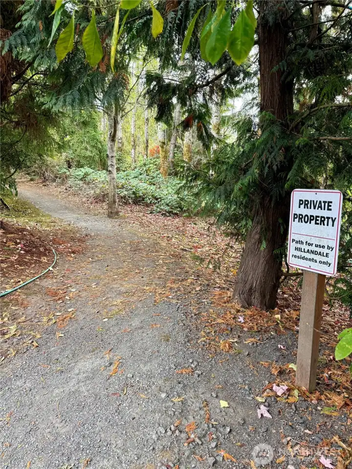 Easy access trails offer a shortcut to Wyatt Way for your next trip into town.
