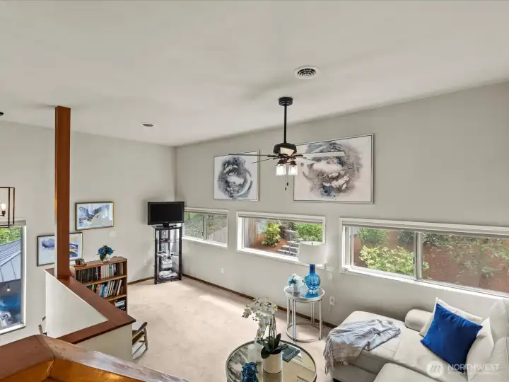 Welcome to the Loft, Your Reading Area before Adjourning to the Bedrooms.