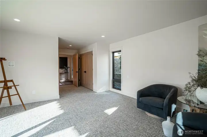 Second bedroom is large enough for a king size bed and also features an en suite bathroom. Great for two couples or additional guests.