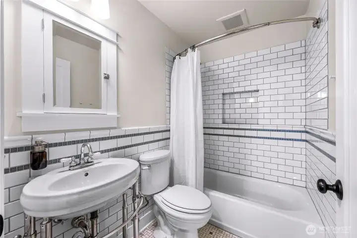 Downstairs basement bath.