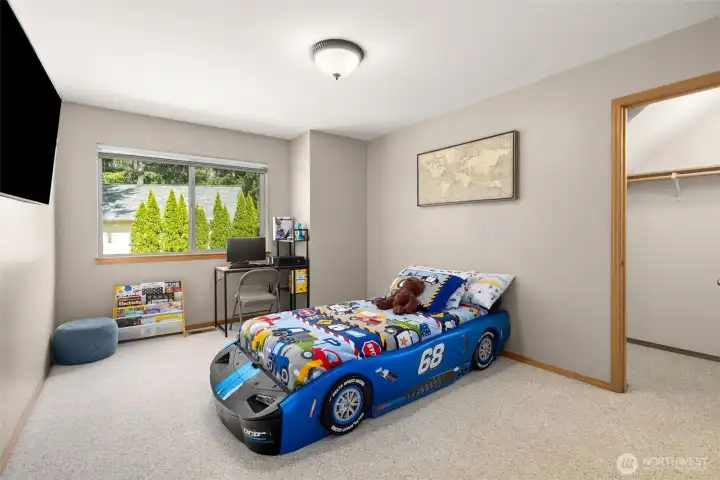 Third Bed with Walk in Closet on second floor