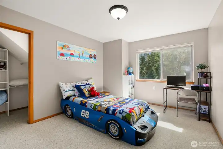 Fourth Bedroom with Walk in Closet on second floor