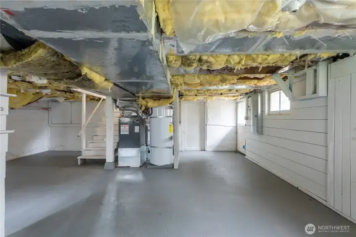 Full basement downstairs, just needs some finishing touches.