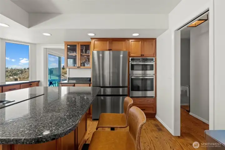 Brand new fridge and double ovens