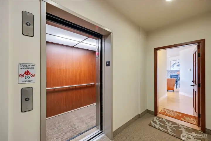 Elevator to your front door. Elevator to your front door.