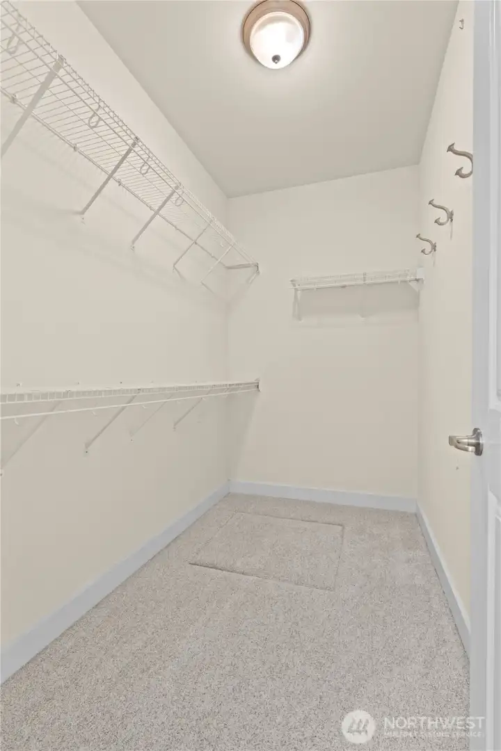 Large walk in closet