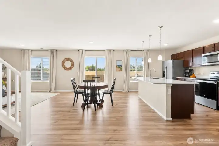 Open concept living Open concept living