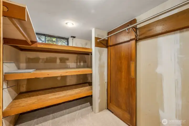 large storage room.