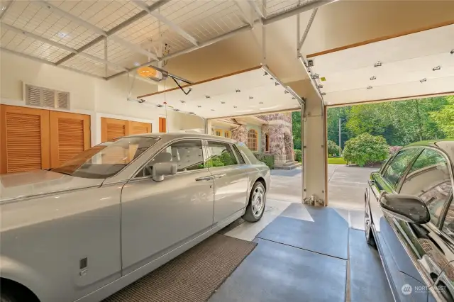 Clean and spacious two car garage