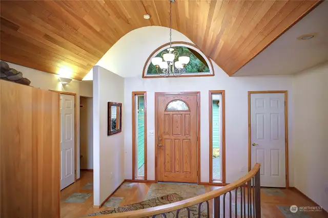 Custom barrel vault ceilings..