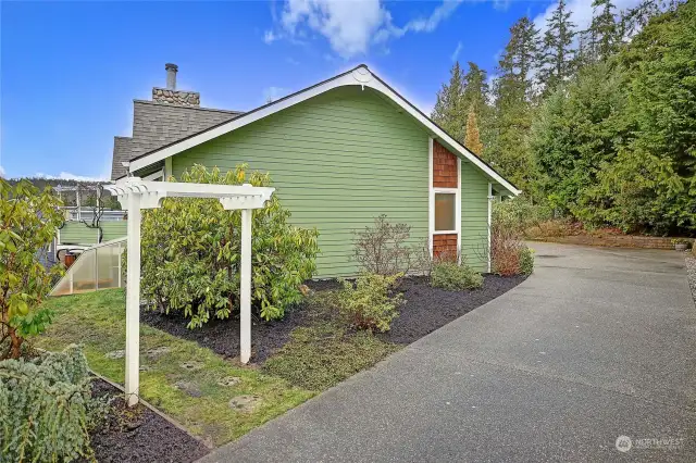Level driveway is a bonus..