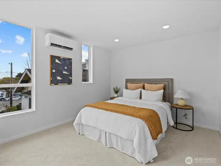 Wonderful top floor primary suite