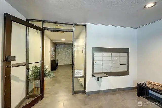 Basement Mail Area and Owner Entry