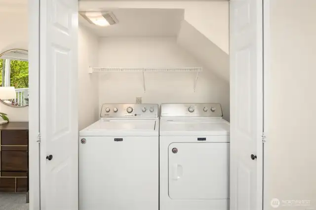 Washer/dryer on main floor.