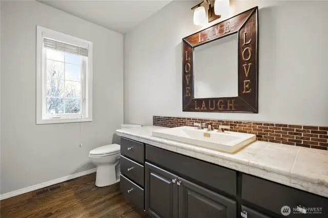 Large half bath