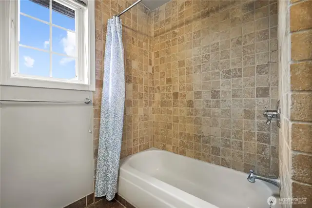 Nice tiled shower