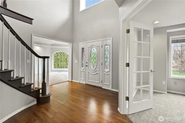 Grand entry, fresh paint inside
