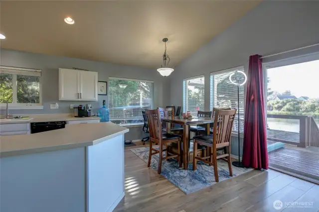 Recently laid laminate flooring