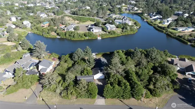 Overhead picture of home