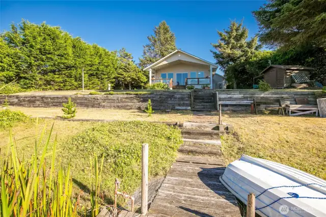 View of the house from the dock. So much room to grow.