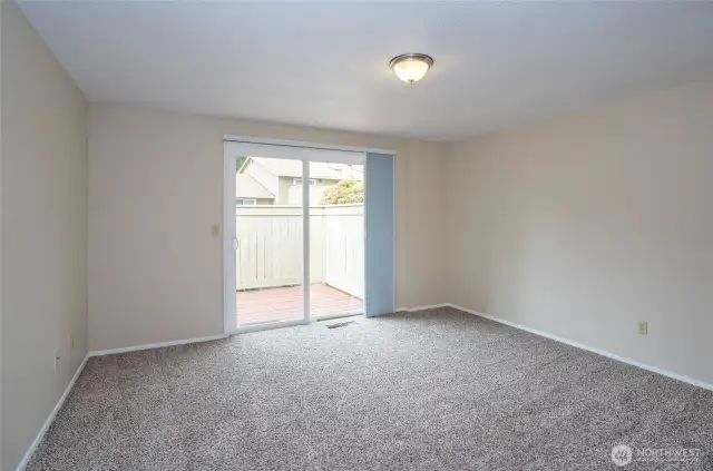 Primary suite with access to the deck.
