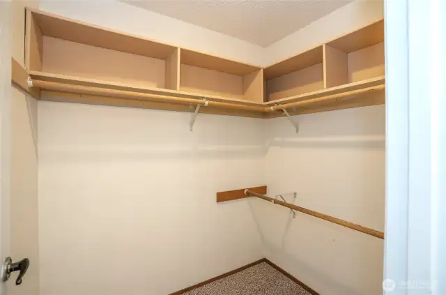 Walk-in closet.